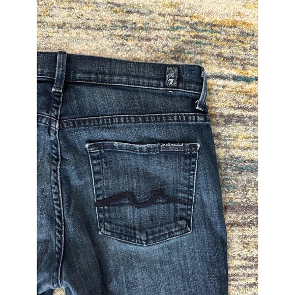 7 For All Mankind High Waist Boot Cut Jeans Women's 28 Medium Wash - Picture 8 of 10